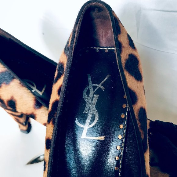 Vintage Yves St. Laurent Leopard Heels - Picture 3 of 5